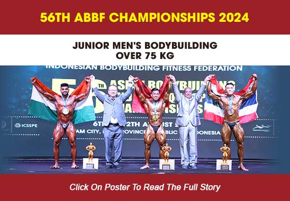 MEN'S JUNIOR BOYBUILDING OVER 75 KG...